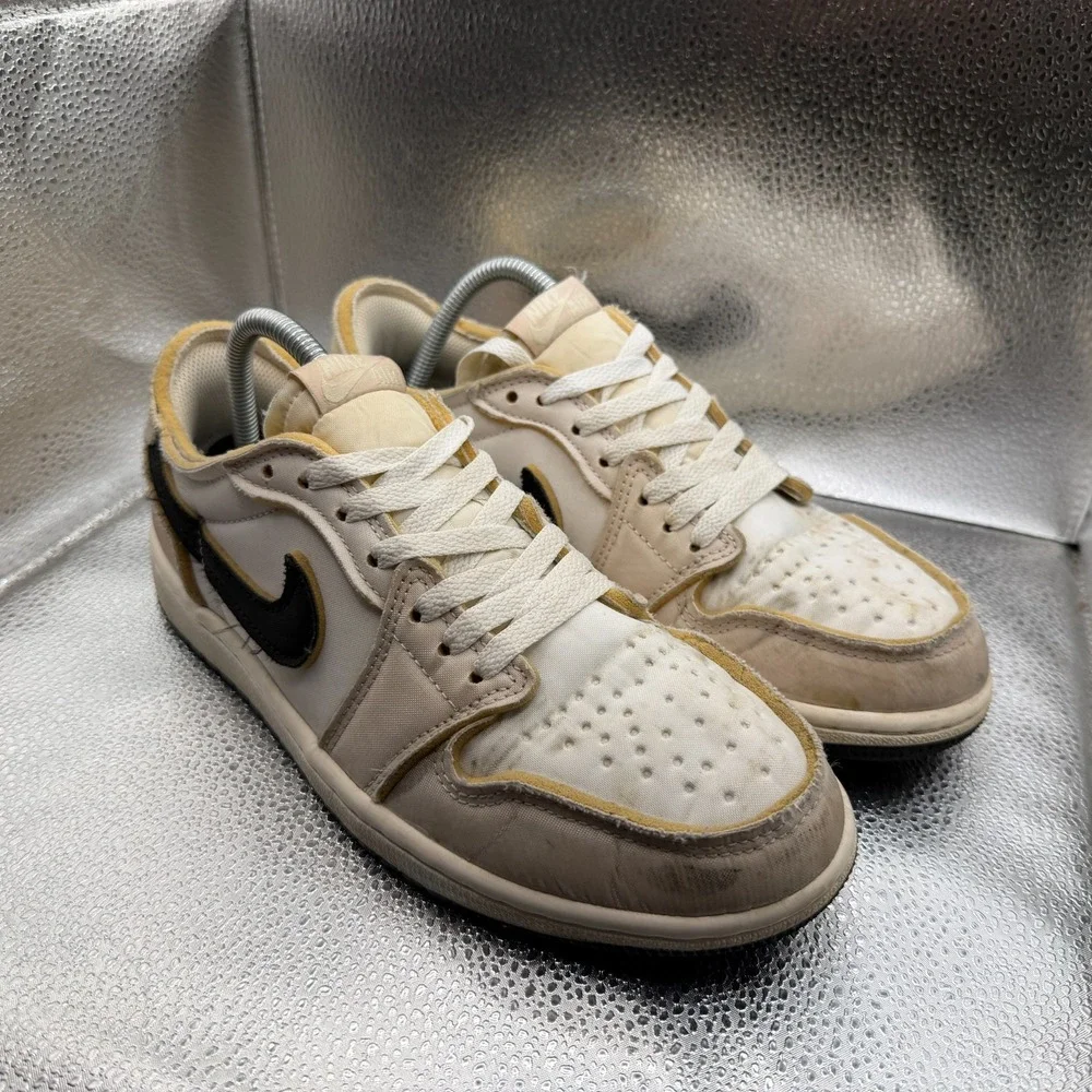 Size 8 Nike Air Jordan 1 Low OG EX Coconut Milk‎ White Mens Sneakers DV0982-100